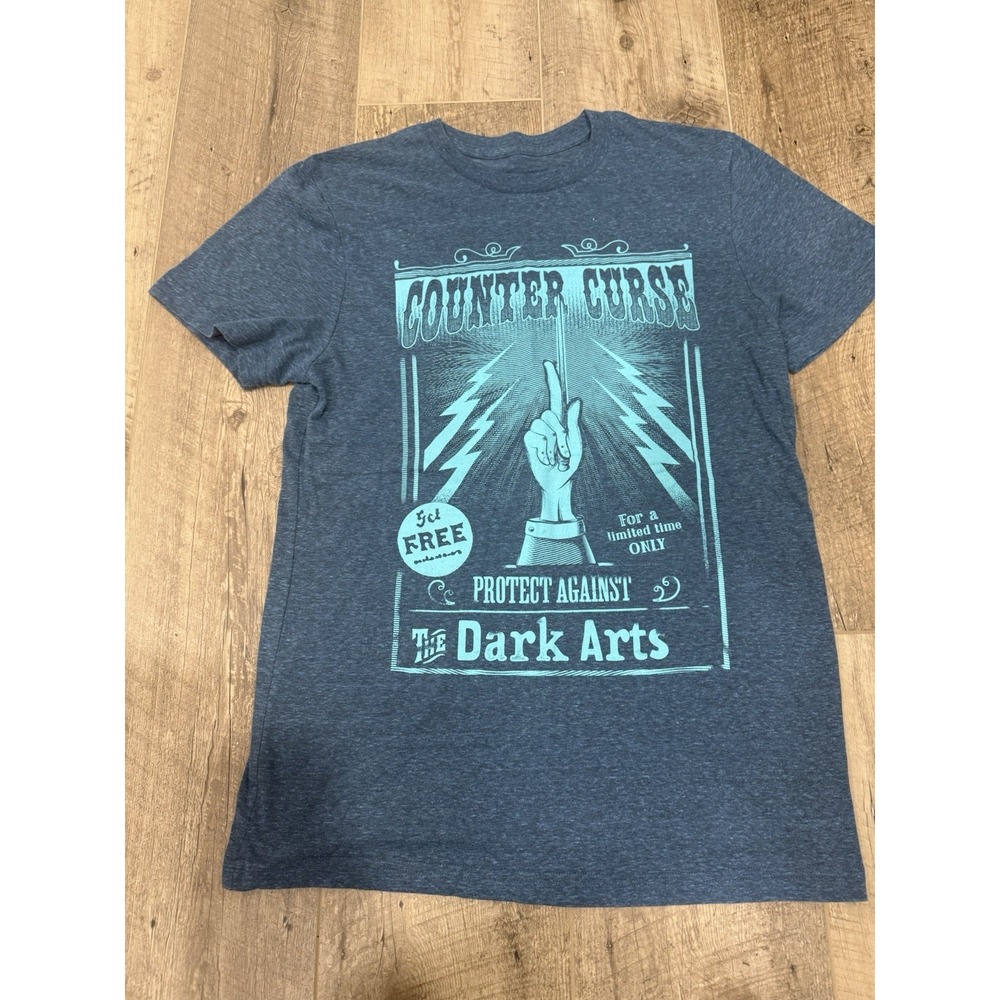 HARRY POTTER COUNTER CURSE‎ T SHIRT Protect Against Dark Arts Wizard Magic SMALL